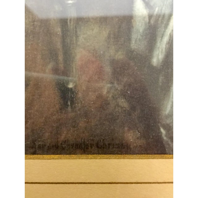 Antique Print of Woman Sitting, Framed For Sale - Image 10 of 11