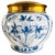 Metal Vintage Delft Blue Lidded Jar by Zenith Gouda, 1940s For Sale - Image 7 of 7
