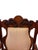 Victorian Antique Victorian Carved Wood Armchair With Striped Silk Upholstery For Sale - Image 3 of 10