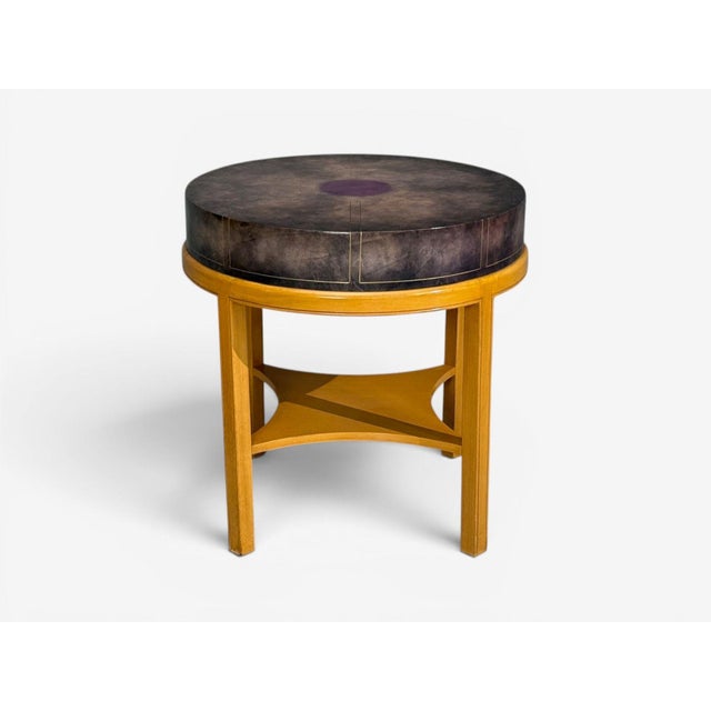 Tommi Parzinger, Nightstands, Bleached Mahogany, Leather, Usa, 1930s For Sale - Image 14 of 14