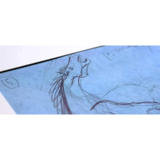 Abstract Pablo Picasso Guernica Study Lithograph, Limited Edition Numbered, Custom Framed For Sale - Image 3 of 5