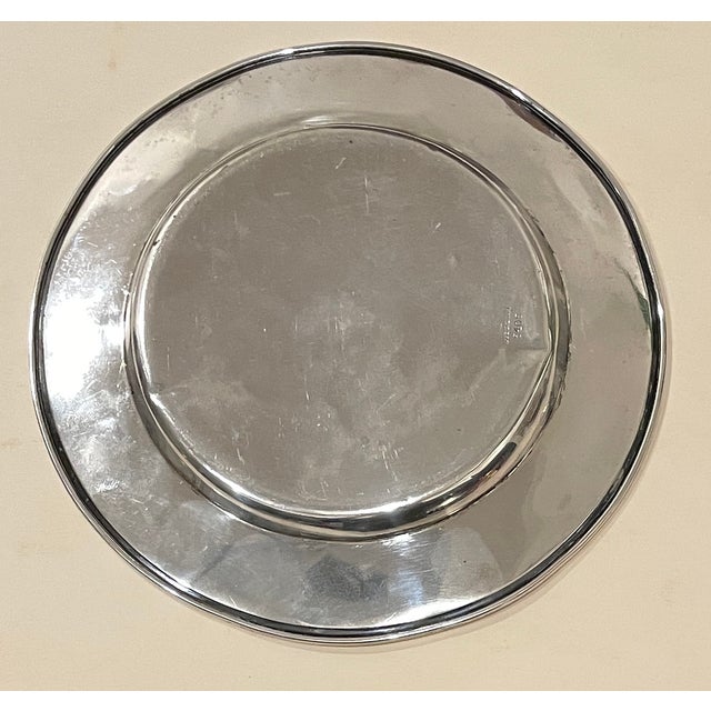 Traditional Towle Sterling Plate With Exceptional Engraving For Sale - Image 3 of 5