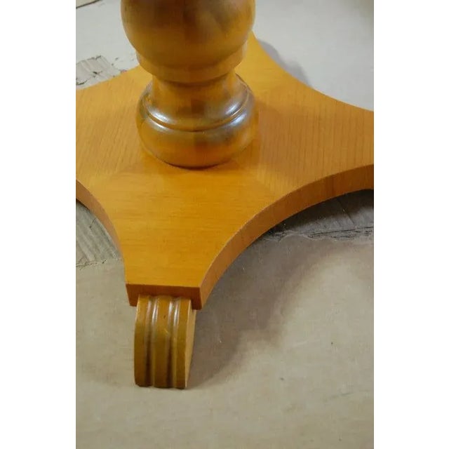 1930s Swedish Art Deco Moderne Round Pedestal End or Side Table For Sale - Image 5 of 8