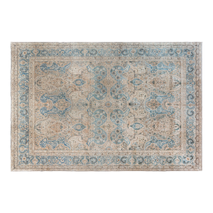 Authentic 1900s Persian Tabriz Handmade Wool Rug