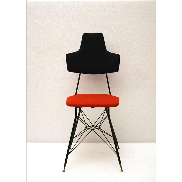 Italian Black & Red Dining Chairs, Set of 4 For Sale - Image 4 of 14