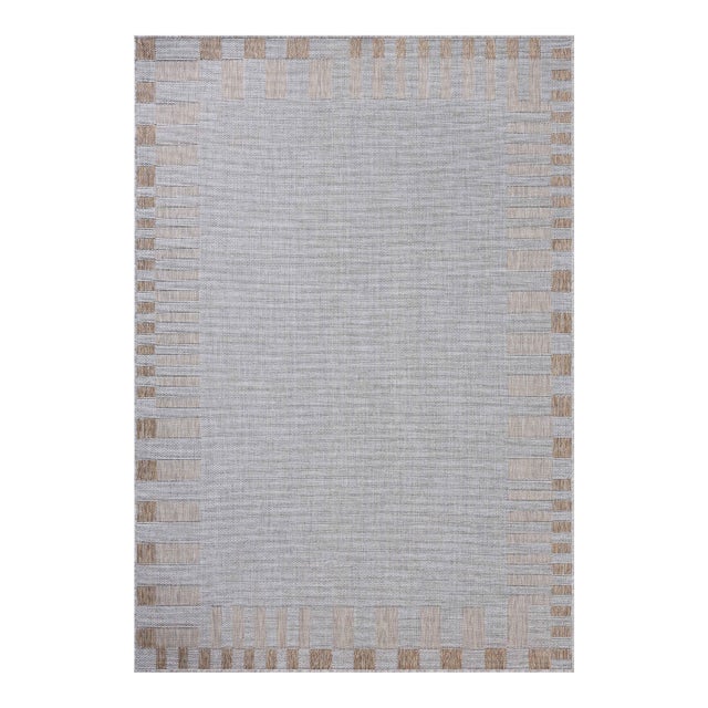 Amber Lewis x Loloi Topanga Silver / Natural 3'-11" x 5'-11" Accent Rug For Sale