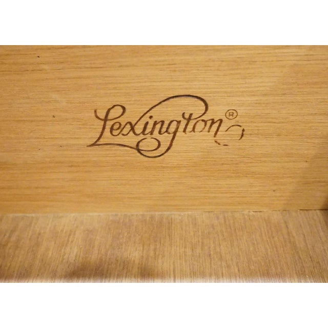 Lexington / Henry Link Country Cottage Style 24" White Wicker Two Drawer Nightstand 477-621 For Sale - Image 9 of 14