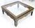 Drexel Gold Paint & Black Lacquer Base Burl Wood & Glass Top Coffee Table MINT For Sale - Image 13 of 14
