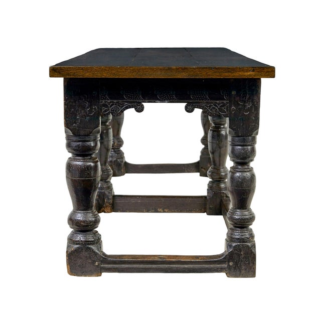 Late Elizabethan Oak Refectory Table, 1590s For Sale - Image 10 of 11