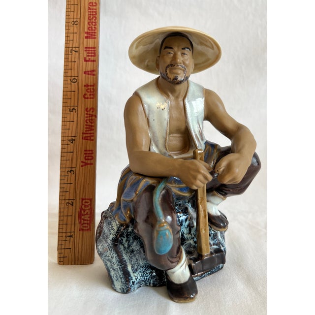Ceramic Vintage Chinese Porcelain Statue For Sale - Image 7 of 9