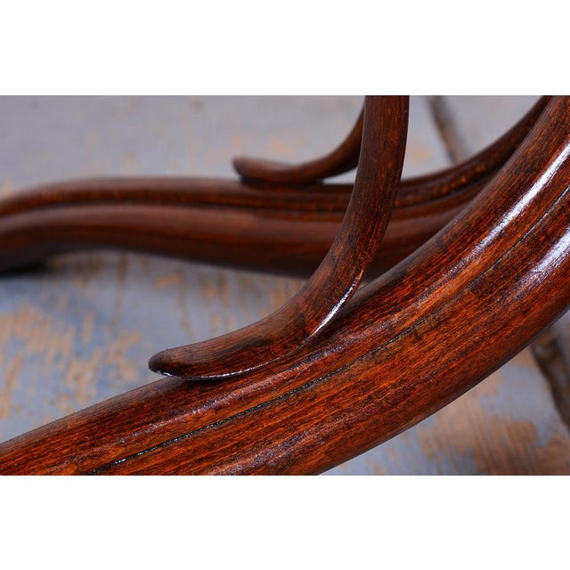 Czech Biedermeier Coffee Table in Beech and Walnut, 1880s For Sale - Image 4 of 15