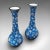1980s Vintage 1980s French Ceramic Flower Baluster Decorative Lily Vases - a Pair For Sale - Image 5 of 13
