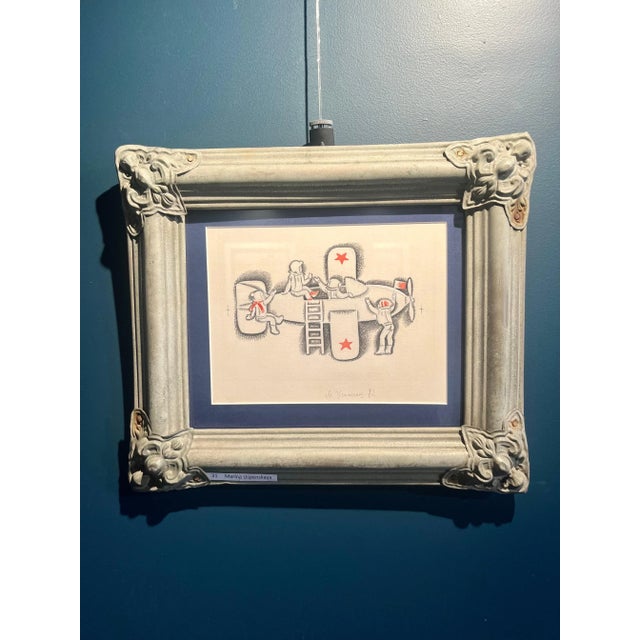 Marina Yevgenyevna Uspenskaya, Little Pilots, Gouache and Ink, 1982 For Sale - Image 7 of 7