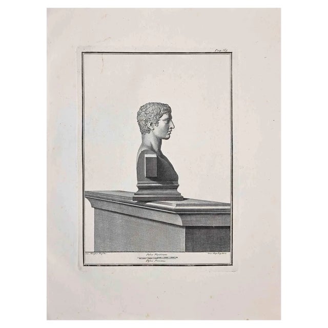 Unknown, Antiquities of Herculaneum Exposed, Original Etching, 18th Century For Sale