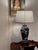 1950s Blue and White Chinese Porcelain Lamp For Sale - Image 10 of 11
