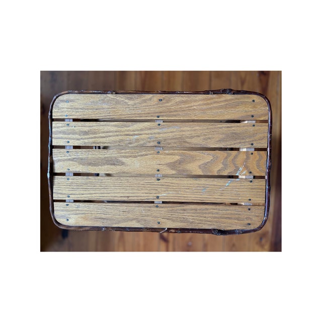Late 20th Century Vintage Bent Willow Adirondack Style Shelf For Sale - Image 5 of 10