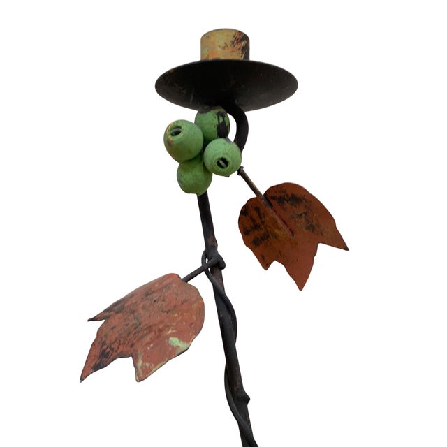 Art Nouveau Wrought Iron Candelabra, 1920s For Sale - Image 4 of 13
