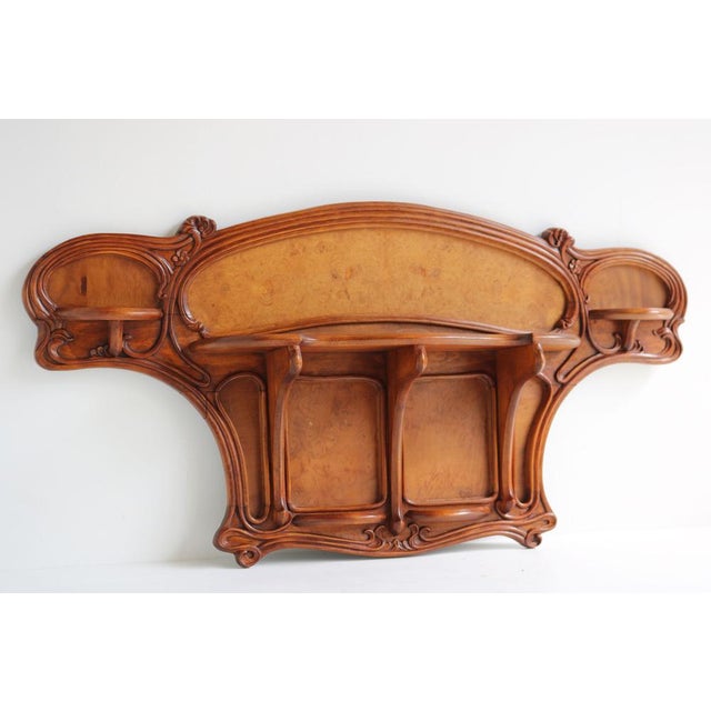 Antique French Art Nouveau Carved Wall Shelf by Louis Majorelle, 1900 For Sale - Image 16 of 17