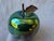Ceramic Vintage Artisan Made Green Pottery Apple Sculpture Signed For Sale - Image 7 of 14