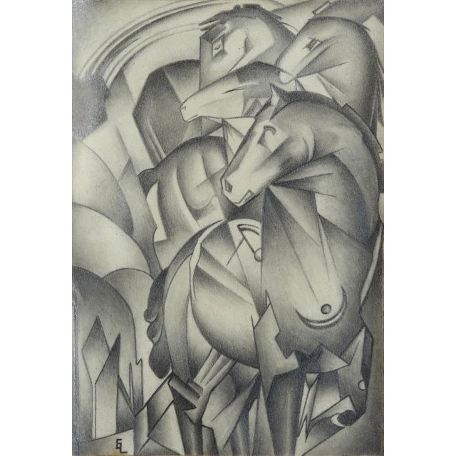 Cubist Drawing, in Good conditions.