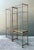Vintage Metal and Glass Etagere Shelves - Pair For Sale - Image 4 of 12