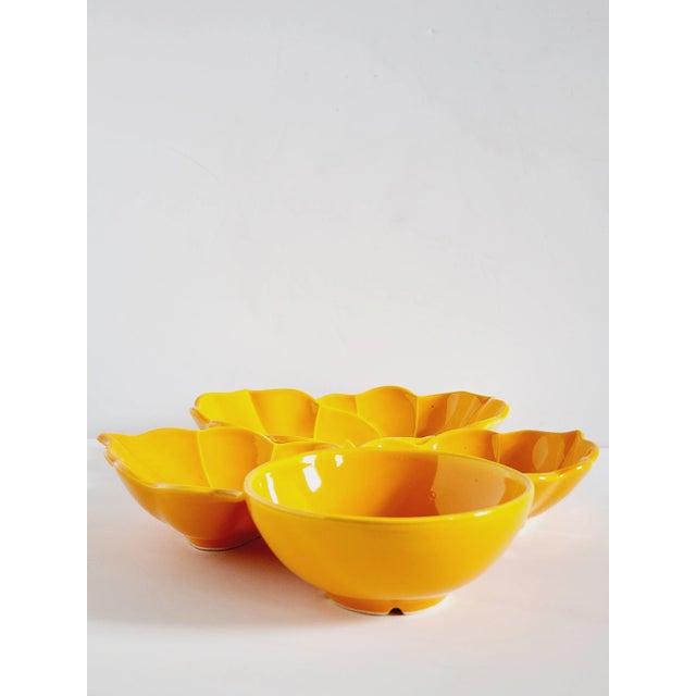 Ceramic Mid Century Usa Pottery Chip & Dip Platter For Sale - Image 7 of 11