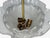 Nils Landberg, Rare Chandelier, Etched Glass, Brass, Sweden, 1940s For Sale - Image 12 of 13