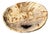 Small Trinket Dish in Beige Petrified Wood with Black Spots For Sale