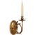 Perching Bird Sconce in Gilded Iron Designer: Chapman & Myers Height: 14" Extension: 7" Backplate: 6.75" x 4.75" Oval...