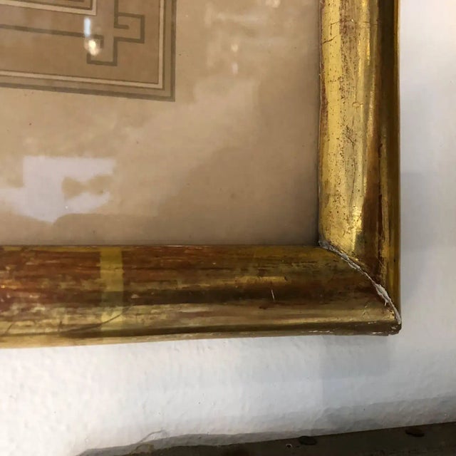 Blue Late 19th Century French Figurative Blue Neapolitan Gouache Paintings, Framed - a Pair For Sale - Image 8 of 11