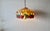 1970s Tiffany-Style Stained Glass Fruit Leaf Motif Pendant Hanging Light Fixture For Sale - Image 17 of 18
