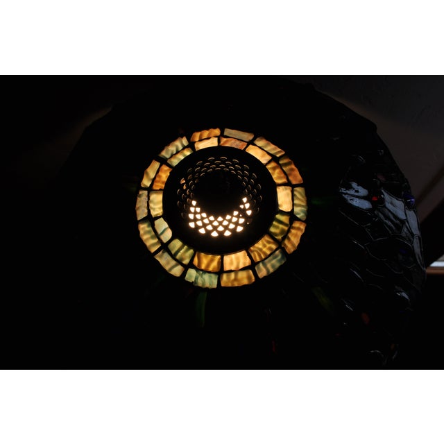 Table Lamp by H Javaux in the Style of Tiffany For Sale - Image 11 of 13