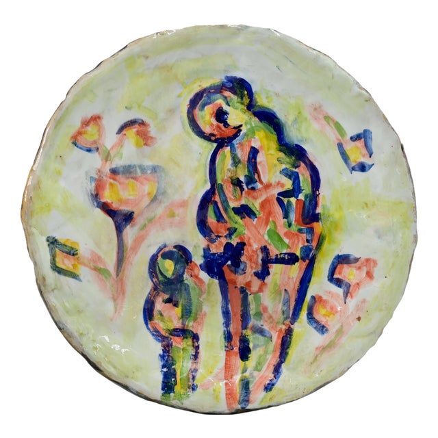 Sirio Pellegrini, Mother and Child, 1960s, Ceramic For Sale