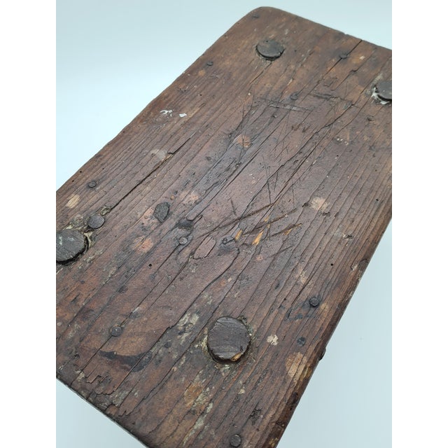 Vintage Swedish Country Stool, 1950s For Sale - Image 6 of 7