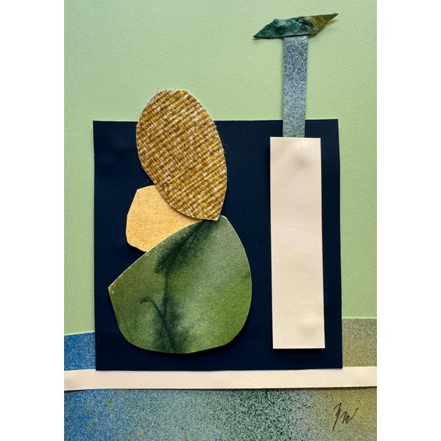 "Pop Music 16" Original Mixed-Media Collage on Paper by Zac Woodiel For Sale - Image 4 of 9