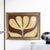 Contemporary Original Botanical Leaf Painting in Brushed Gold Frame, Oil on Canvas, 17" W X 21" H by Tatiana Duperault For Sale - Image 3 of 5
