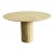 Vintage Travertine Pedestal Dining Table For Sale
