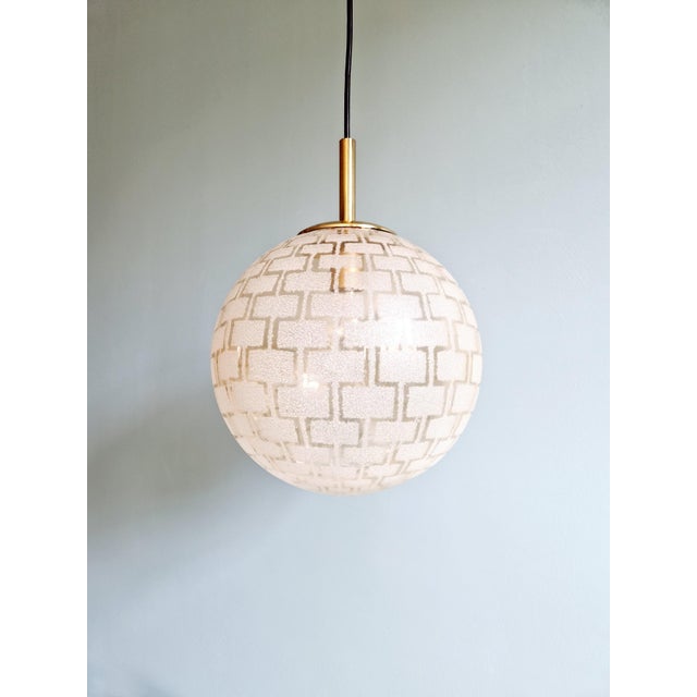 Space Age Glass Pendant Light, 1970s For Sale - Image 14 of 14