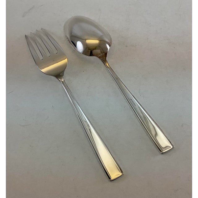 Silver Silver Large Serving Spoon, Leighton. For Sale - Image 8 of 15