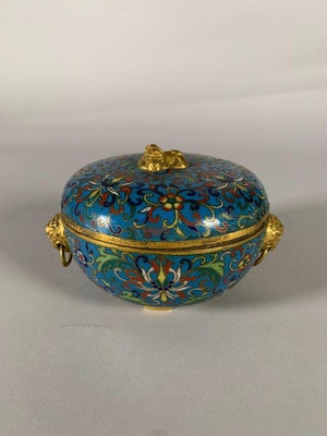 Cloisonné Bronze Box, China, Jiaqing Period, 19th Century