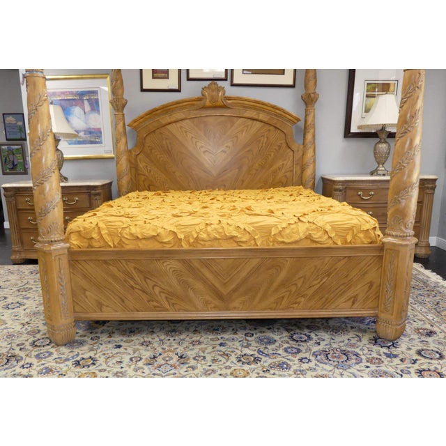 Bernhardt Athena Collection King Size Poster Bed Chairish