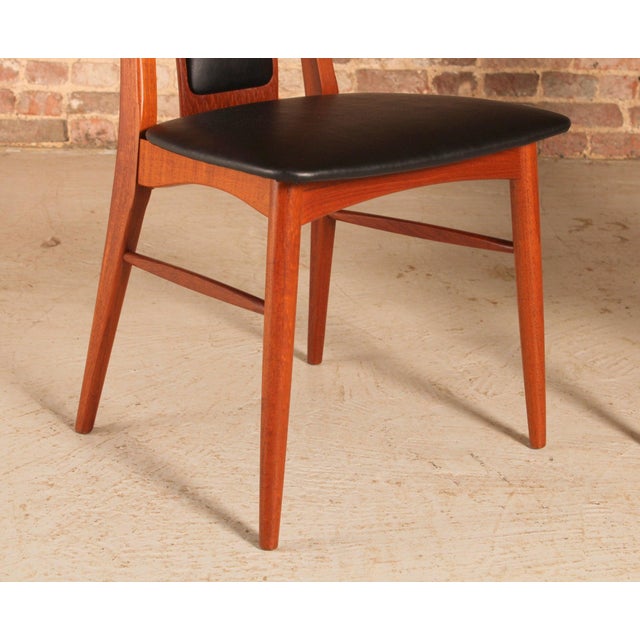 Danish Eva Dining Chairs in Teak by Niels Koefoed, 1970s, Set of 8 For Sale - Image 6 of 12