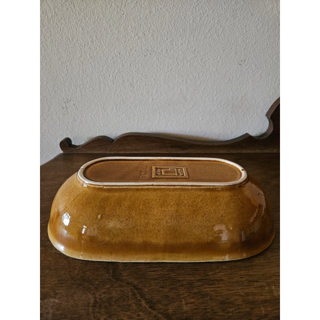 Camel Vintage McCoy Oval Ceramic Dish #7038 For Sale - Image 8 of 9