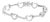 10K White Gold 2.0 Cttw Diamond Heart Link Bracelet For Sale