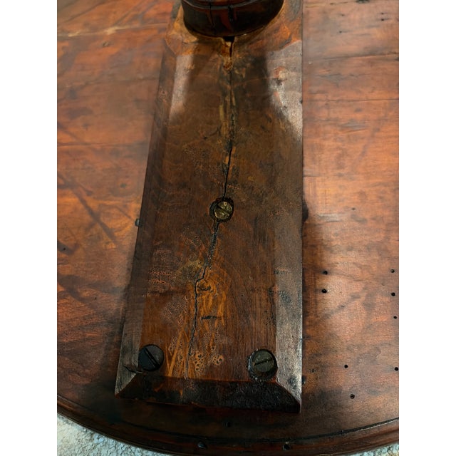 18th Century American Federal Cherry Tripod Candle Stand Table For Sale - Image 9 of 18