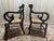 Wood Rustic Straw-Seated Armchairs, Set of 2 For Sale - Image 7 of 10