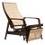 Reclining Sun Chaise Lounge in Hardwood and Caning by Walter Gerdau, Brazil, 1940s - Lot 183 For Sale