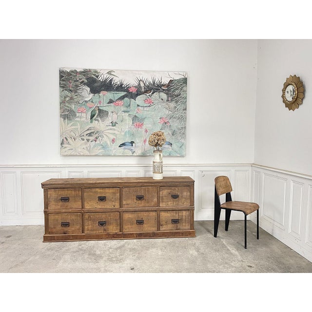 Vintage Eight-Drawer Workshop Cabinet, 1920s For Sale - Image 11 of 12