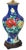 Chinoiserie Late 20th Century Chinese Cloisonne Table Lamps With Flowers & Butterfly in Cobalt Blue - a Pair For Sale - Image 3 of 10
