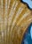 1960s Vintage Majolica Coastal Scallop Shell Centerpiece Bowl With Figural Fish Feet For Sale - Image 5 of 10